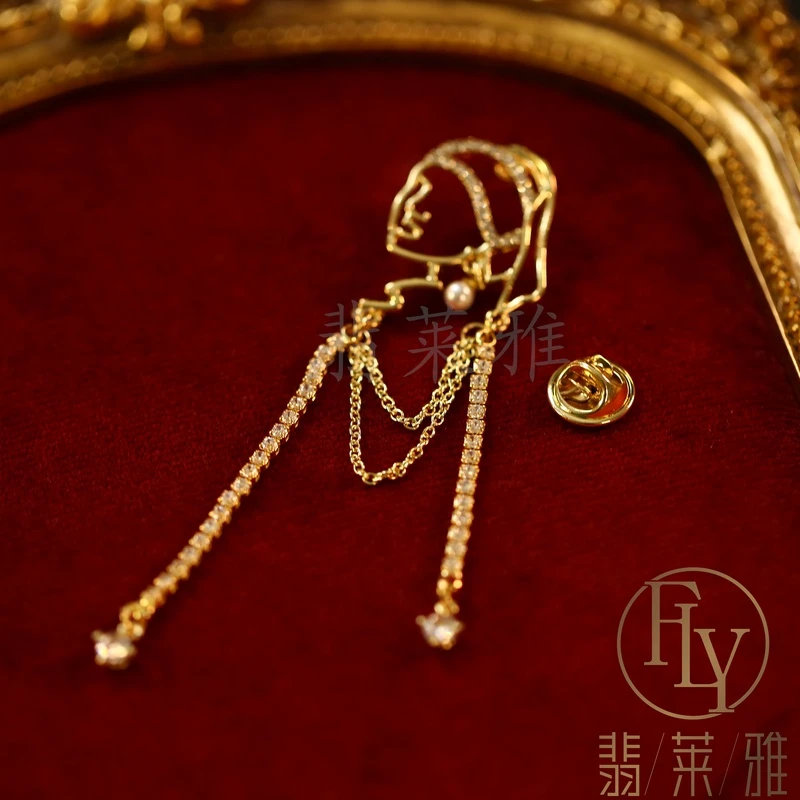 翡莱雅 小众精致轻奢时尚百搭少女胸针-3989