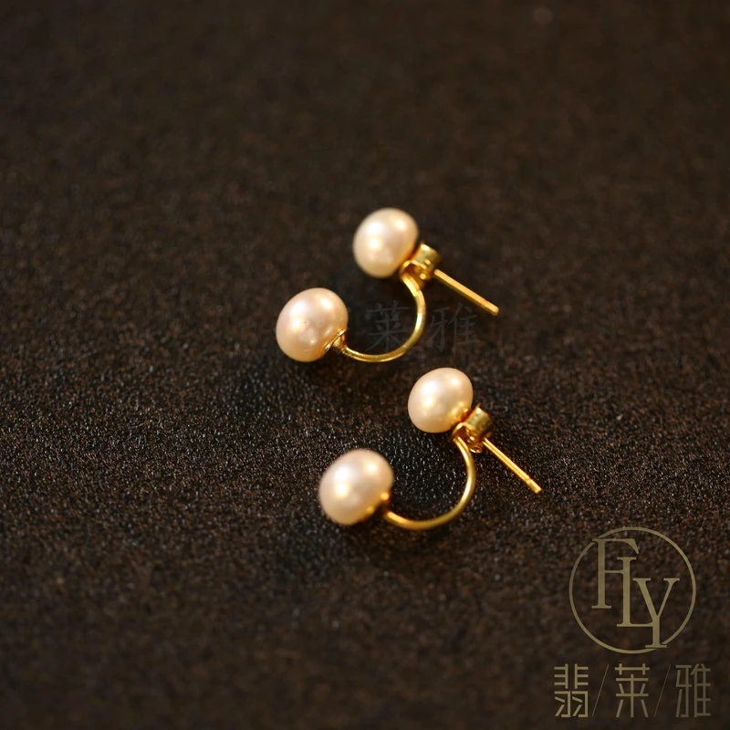 925银耳饰 翡莱雅 法式精致两戴简约小众优雅小巧设计感耳环-3510