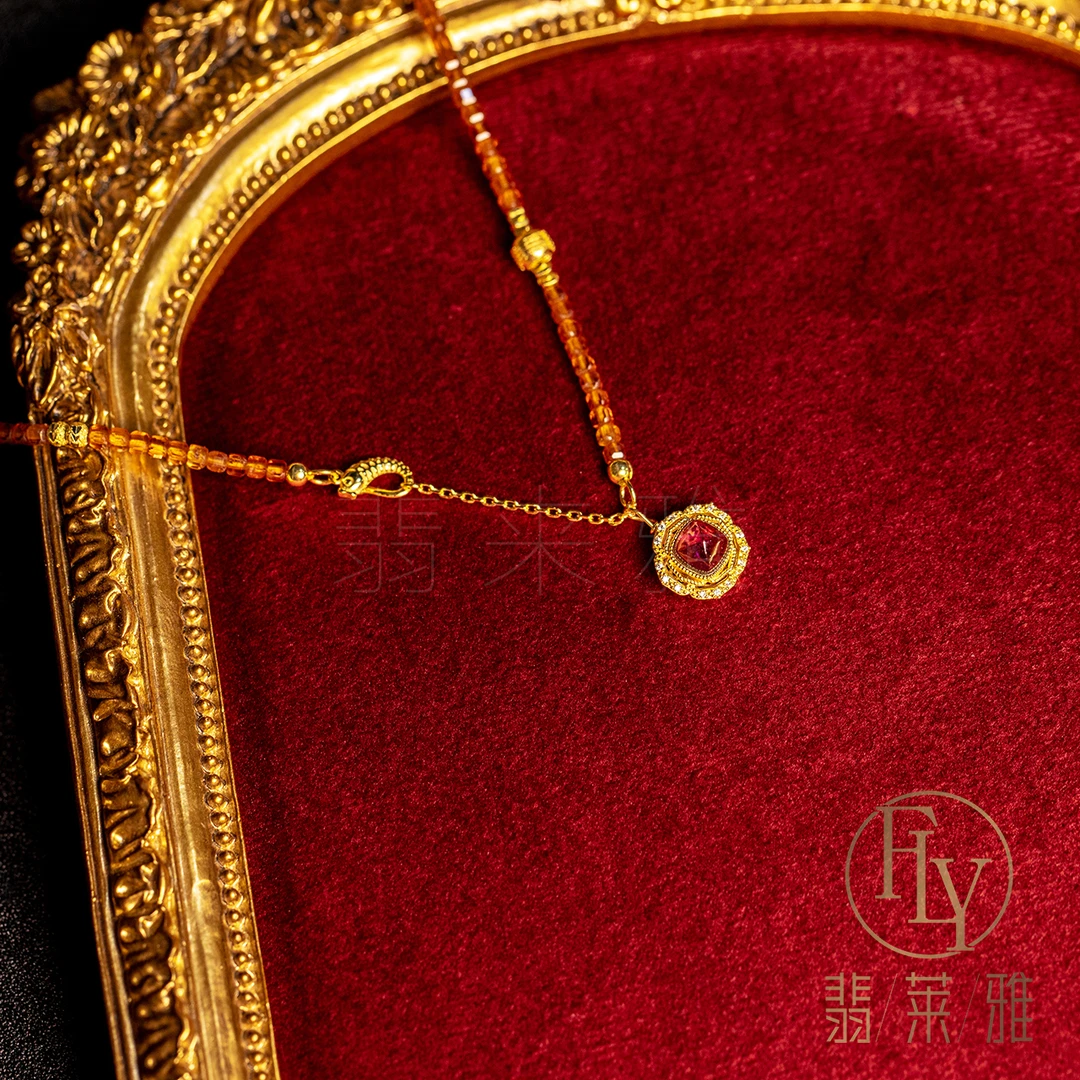 翡莱雅 s925银气质精致轻奢大气项链-3126