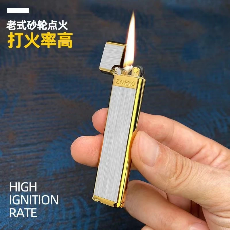 纯铜超薄长条便携式煤油打火机迷你小巧时尚