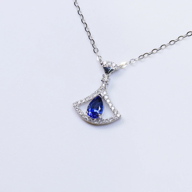 0613 （00587900）蓝宝石一体链18k-0.61ct H