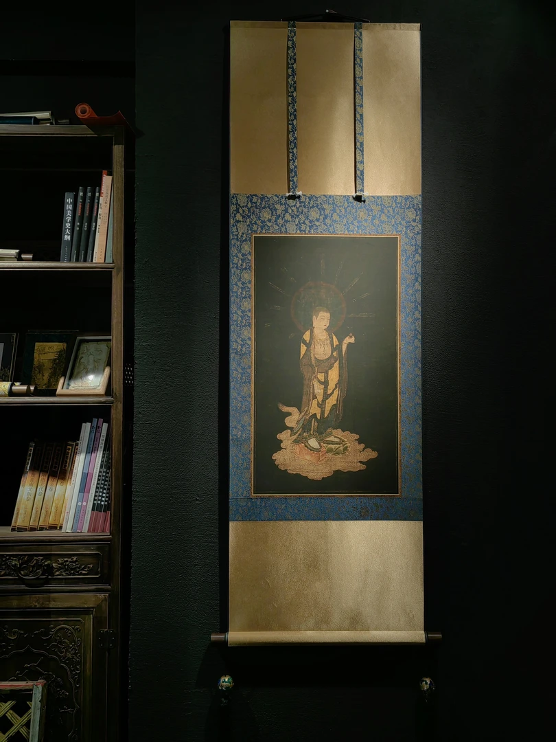 地藏菩萨来迎图中堂挂画禅意供奉