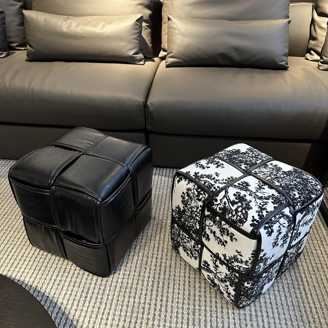 丛林轻奢魔方凳坐墩换鞋凳沙发凳家用小凳子客厅上档次凳子