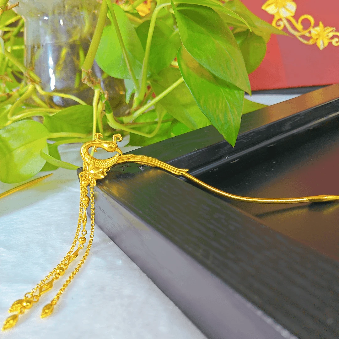 凤凰流苏步摇发簪