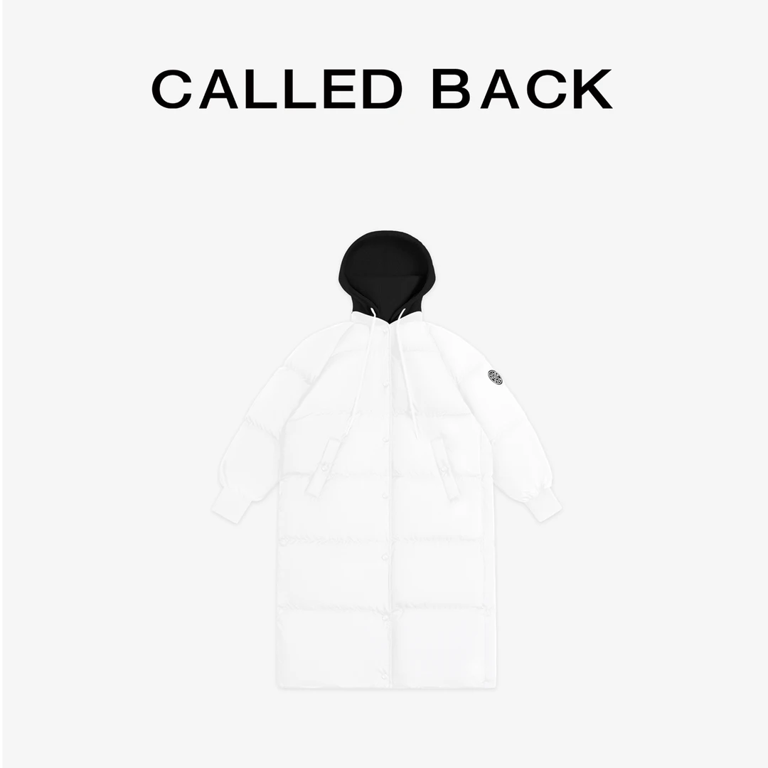 2024新款秋冬休闲白色连帽保暖时尚羽绒服 11-23