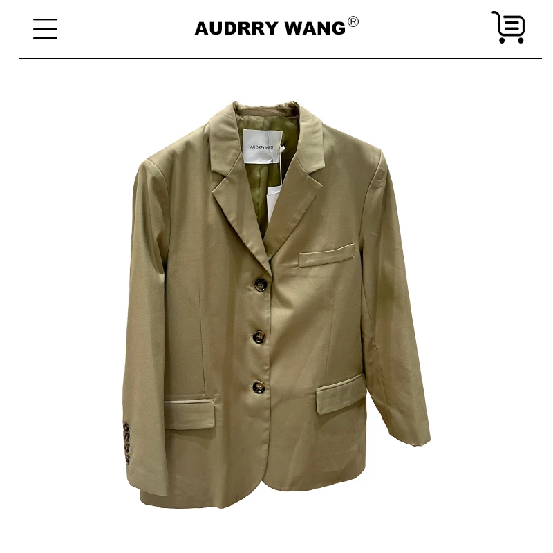 AUDREYWANG原创慵懒风西装外套 5763