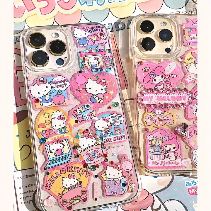 卡通美乐蒂kitty适用苹果17 16 vivo OPPO小米华为荣耀一加手机壳