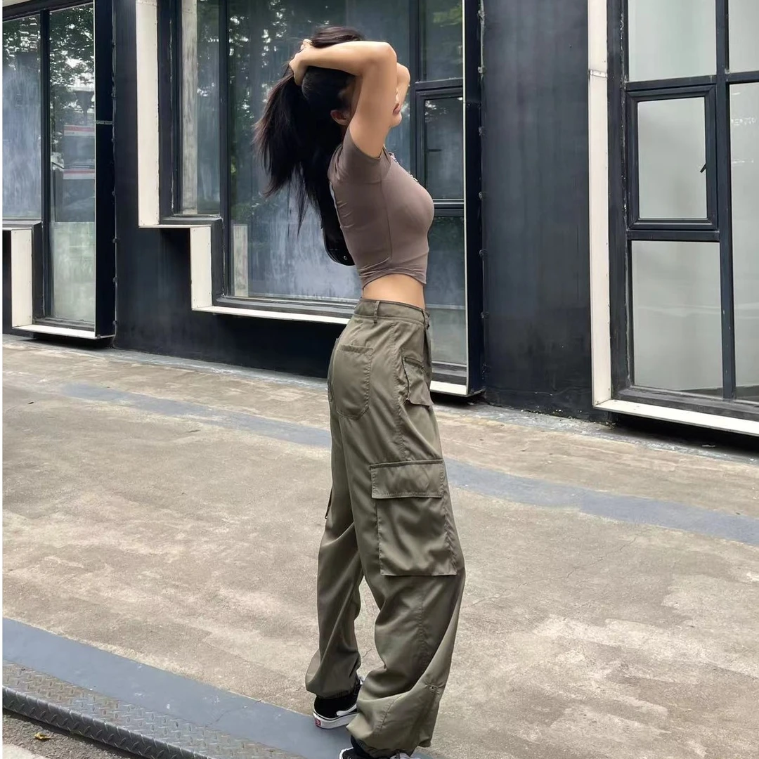 【同款推荐】LaNikar时尚辣妹休闲百搭显瘦工装速干束脚裤K0844