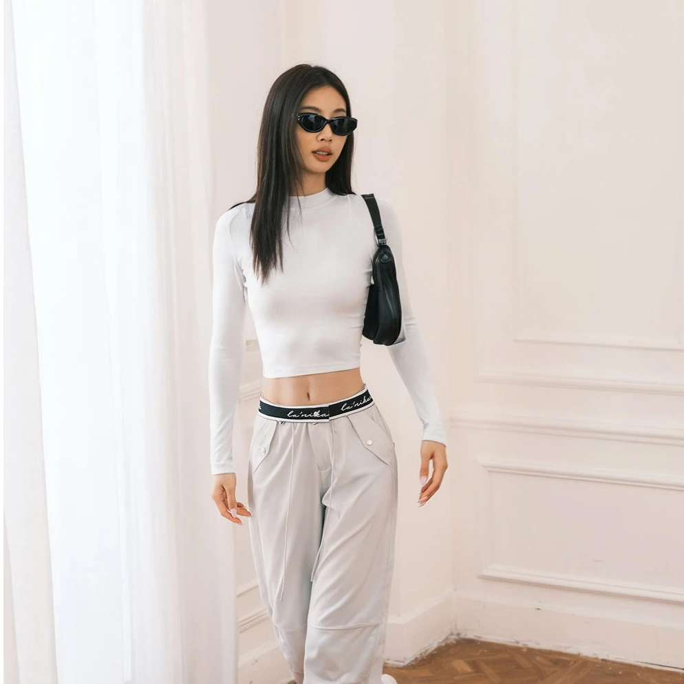 【同款推荐】LaNikar修身百搭时尚长袖休闲运动T恤S1399