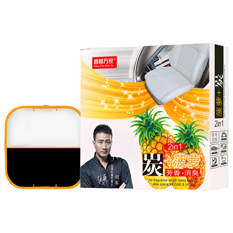 香飘万家汽车香膏固体车用炭膏空气清新剂车载香薰炭香二合一360g