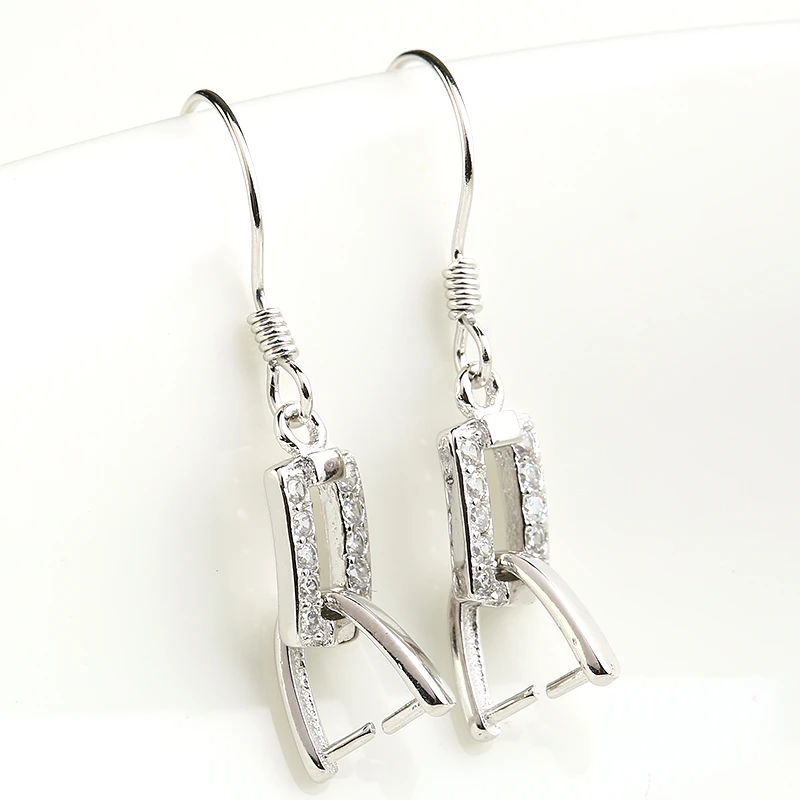 925银银制品 DIY饰品耳坠扣头镀18k金耳饰配饰耳饰扣耳环耳钩夹扣