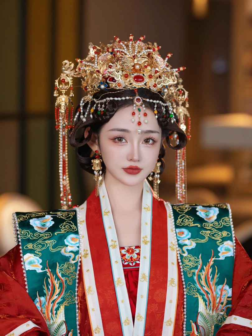 15101婚嫁饰品明制汉服宋制步摇头饰精致结婚新娘百搭大气