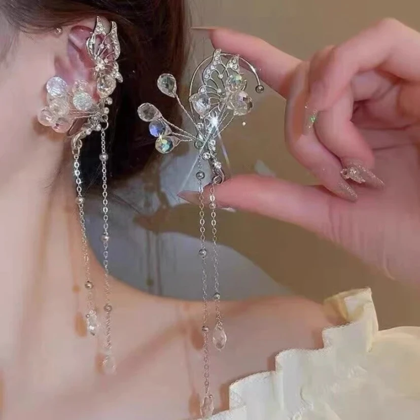 合金无非金属耳饰 2199婚嫁饰品超仙时尚新娘耳挂配饰