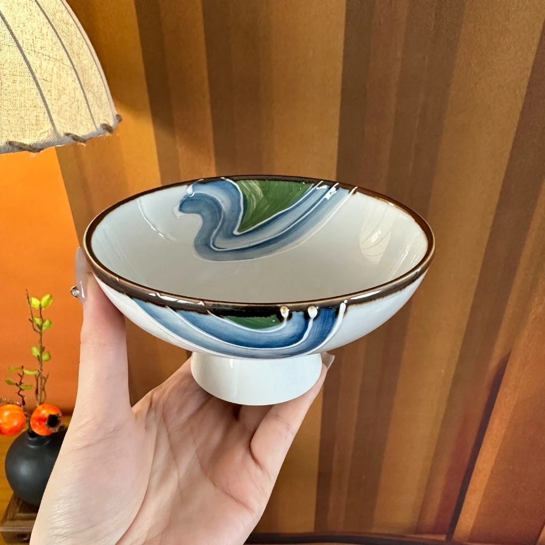 DY-045 分子碗-高原（13.5*7cm）陶瓷高脚小碗甜品碗点心碗寿司碗碟
