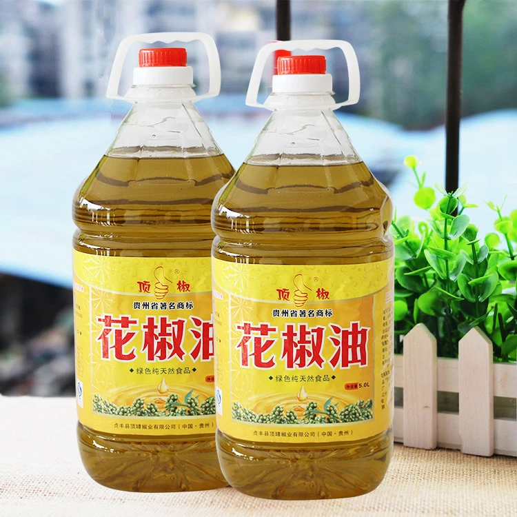 顶椒贵州调味花椒油商用5L大桶装花椒油青椒油麻辣烫烧菜专用调味