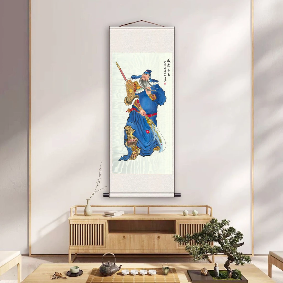 《关羽》中堂画玄关话艺术装饰画软装裱