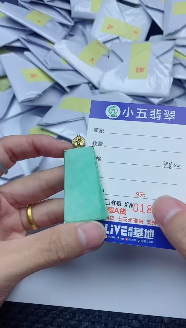 【闪购商品】翡翠颈饰18K金镶嵌352321321111