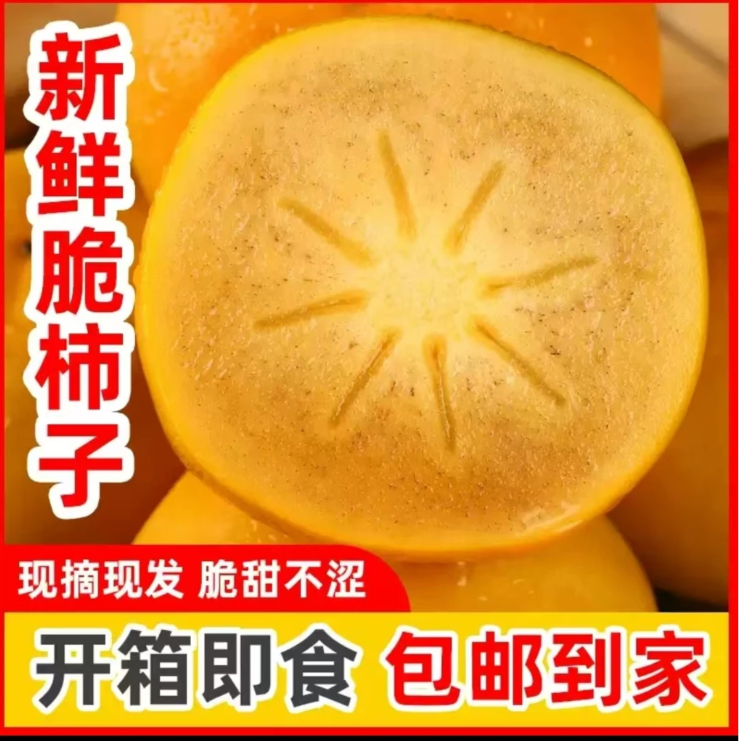 正宗阳丰脆柿子冰糖心巧克力脆柿