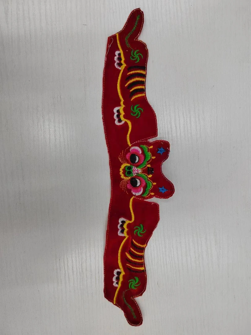 长条宝宝纯手工布鞋婴儿传统虎头鞋（长条红色虎头）