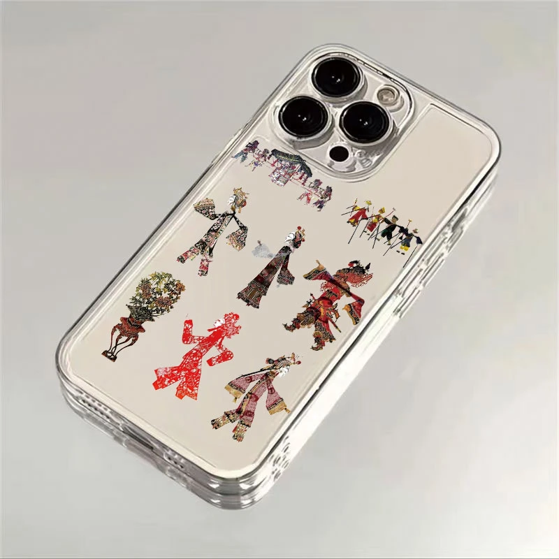 皮影趣味防摔适用小米苹果华为iPhone15/14promax/13创意手机壳xr