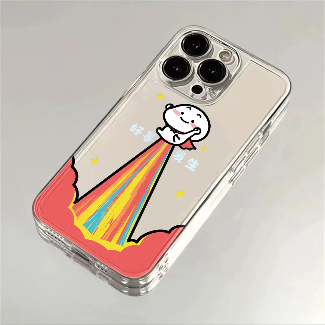 好事发生适用苹果iPhone15/16promax华为手机壳13/12/14创意软壳x