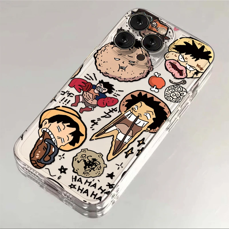 搞怪尼卡路飞iphone15苹果手机壳oppo荣耀vivo华为透明12简约11x