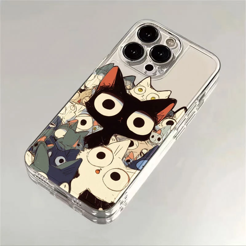 一群猫猫趣味iPhone13/15/14苹果12手机壳11华为vivo荣耀防摔可爱