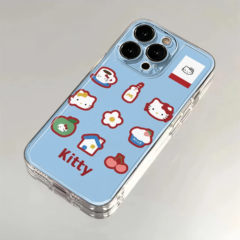 蓝色KT酱适用iPhone13/15/14苹果12手机壳11华为vivo荣耀防摔可爱