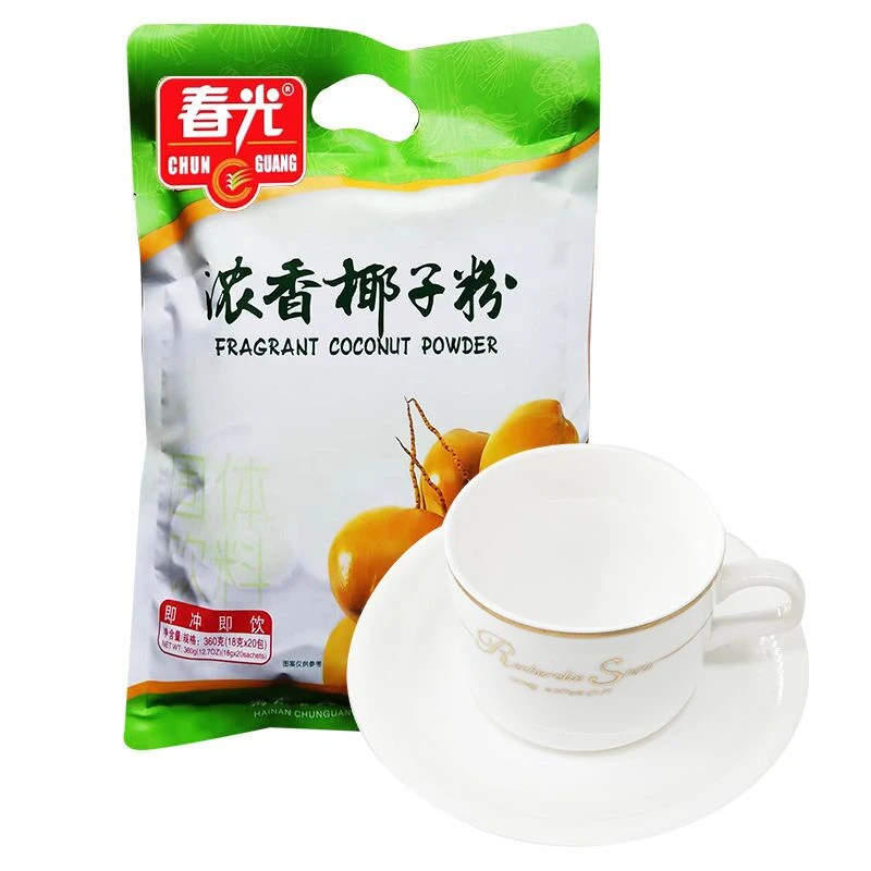 春光海南特产浓香椰子粉360g袋椰汁浓香冲调速溶粉早餐速食香浓