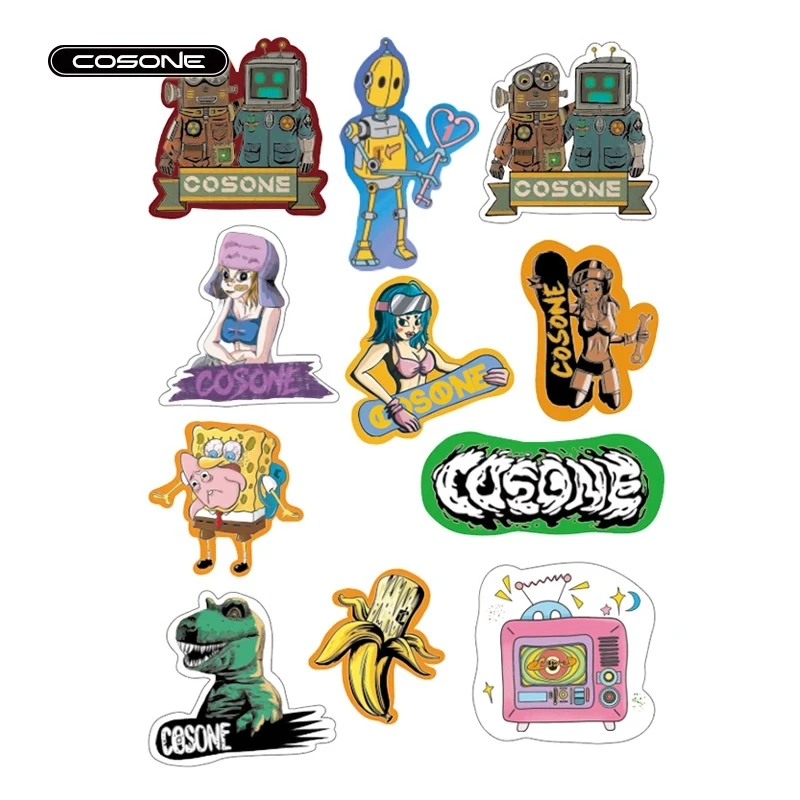 COSONE滑雪单双板贴纸头盔不干胶个性贴纸防水耐寒装饰贴