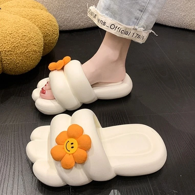网红新款拖鞋2023女款夏季外穿踩屎感学生宿舍防滑卡通厚底沙滩鞋