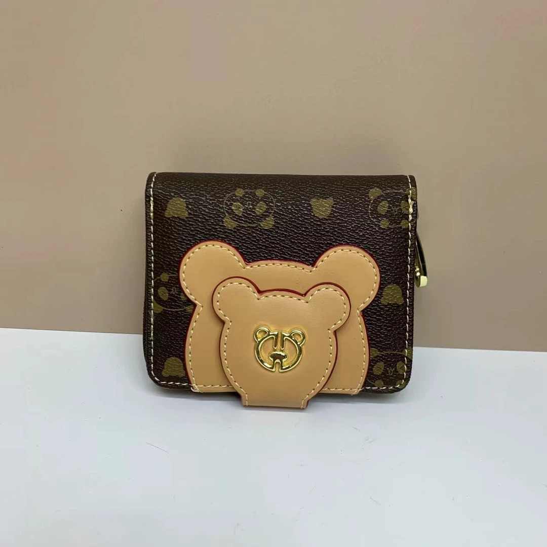 【娜美小熊女包】0070盼盼咖家族新款多卡位多功能折叠钱包