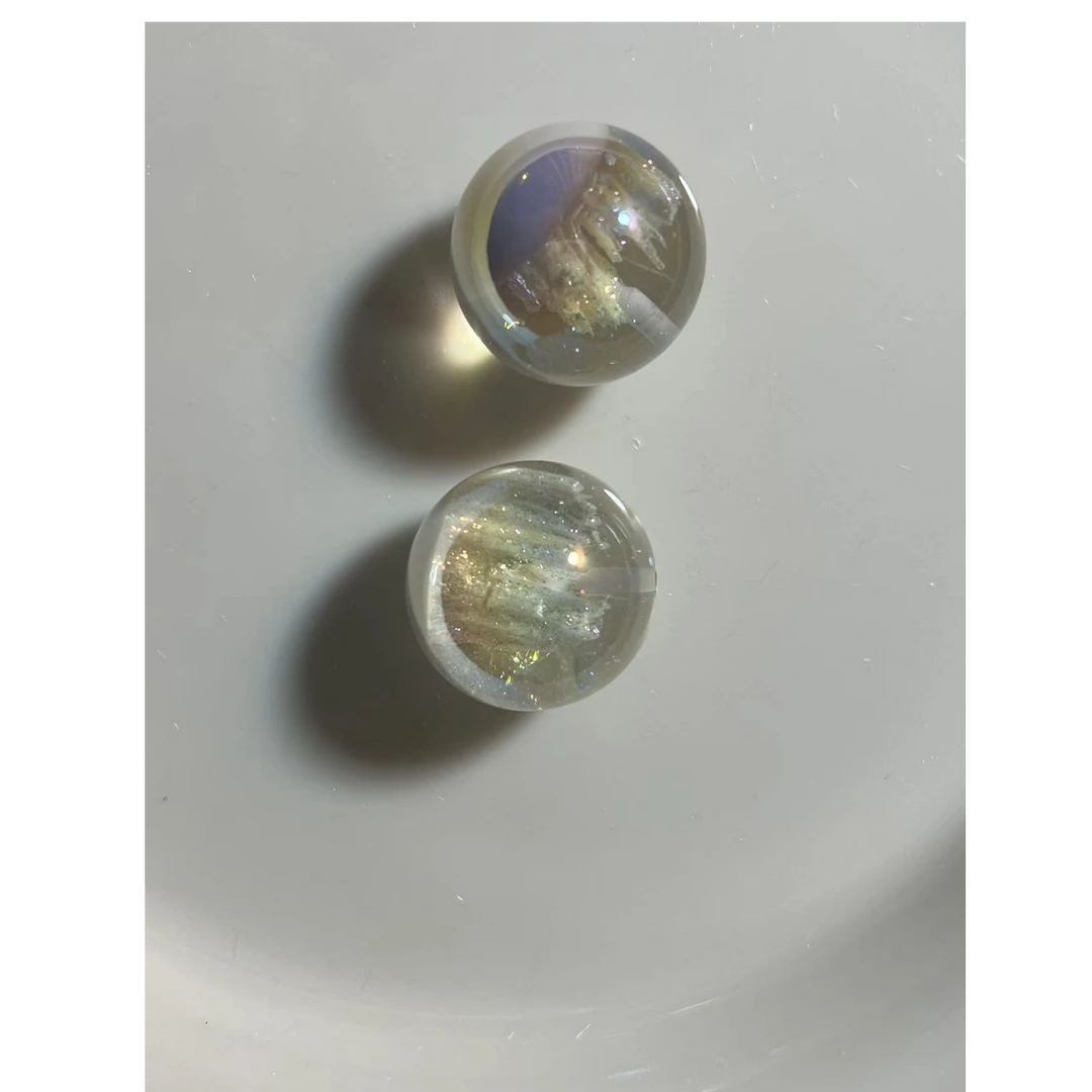 海家冰美人单孔圆珠散珠手机链钥匙扣挂件饰品配件批发手机链