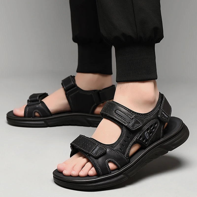 夏季大码男鞋45舒适透气沙滩鞋46时尚百搭潮男凉鞋47软底户外鞋48