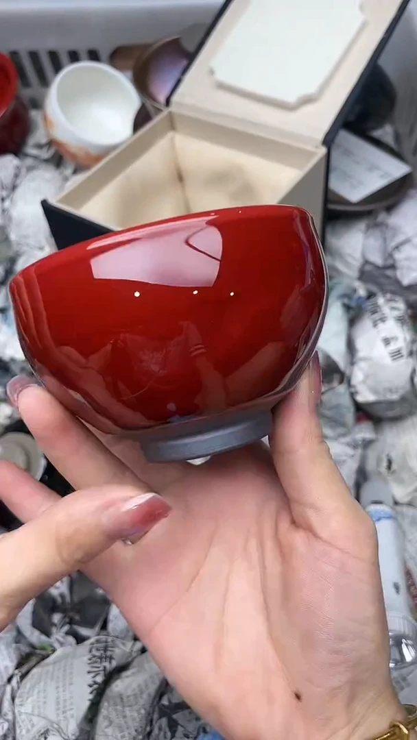 【闪购商品】茶盏中国红将军杯