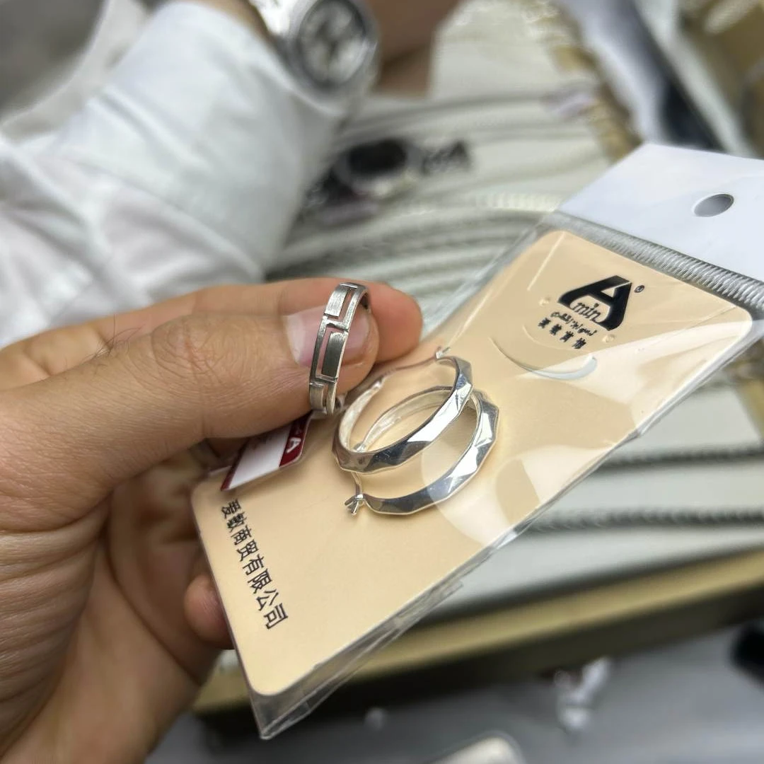 足银戒指 爱敏首饰纯银S990女款戒指