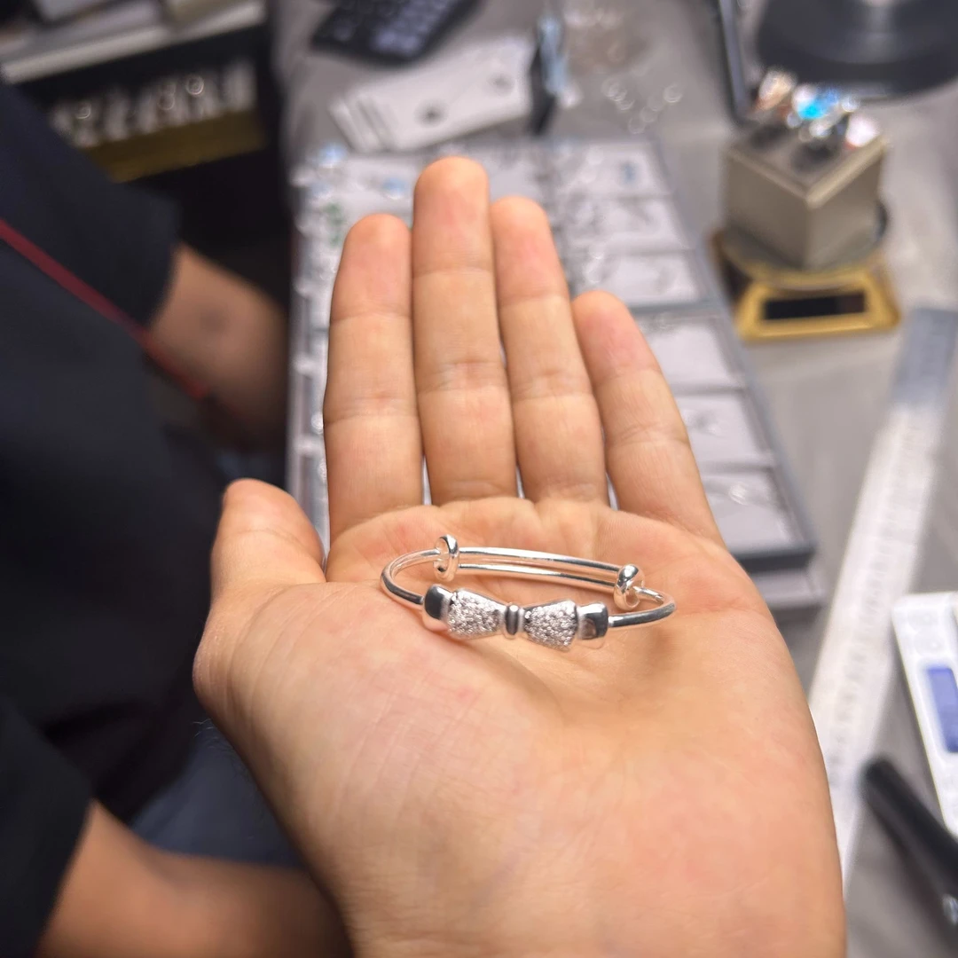 足银手链 纯银9999女款手链