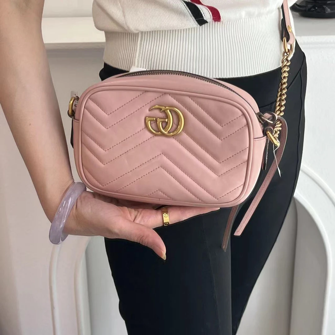 95新 GUCCI/古驰 小花斜挎啊