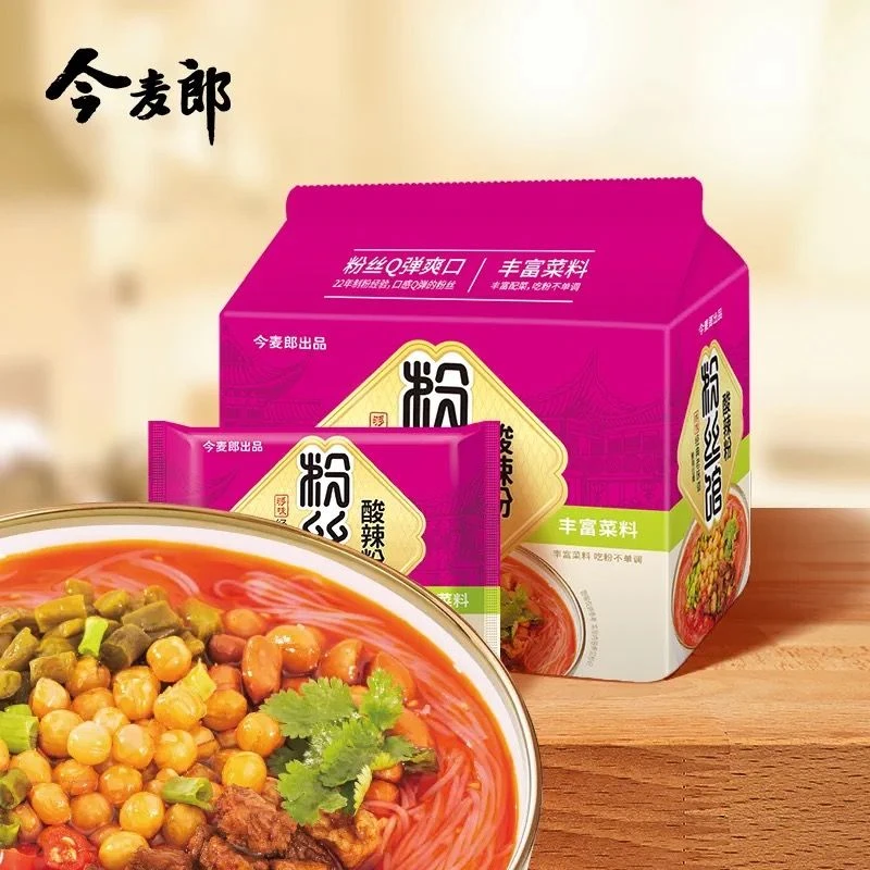 今麦郎光华粉丝馆重庆特产酸辣粉方便面速食泡面米线整箱批发零食
