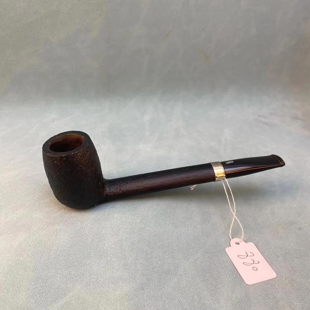 法国cc黑色喷砂大长腿石楠木烟斗