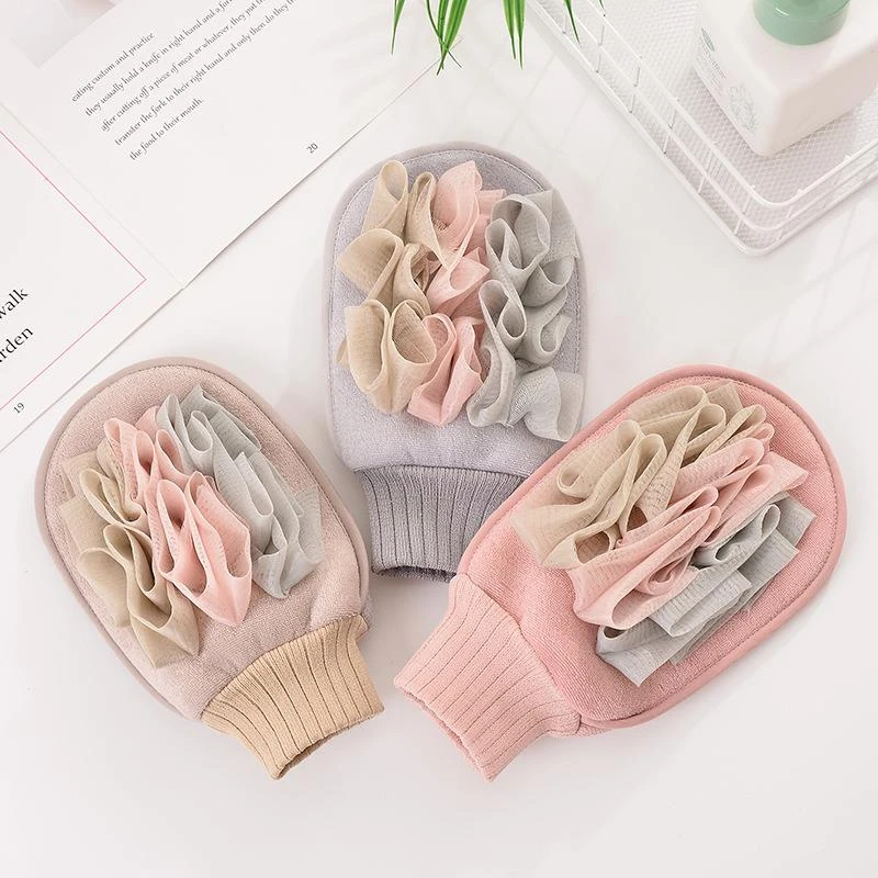 搓澡巾  淑琪新款浴花澡巾双面搓澡巾搓澡巾浴花两用沐浴用品批发