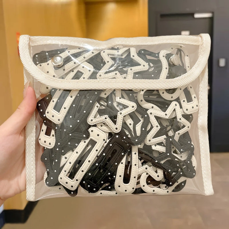 波点发夹五角星云朵侧边刘海夹发卡新款发夹头饰气质百搭发饰发卡