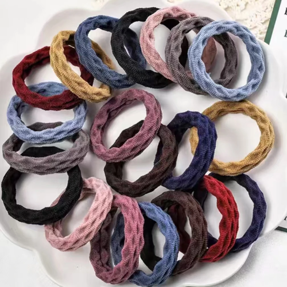 秋冬高弹力皮筋头绳女2024年新款扎头发耐用发饰简约ins发绳发圈