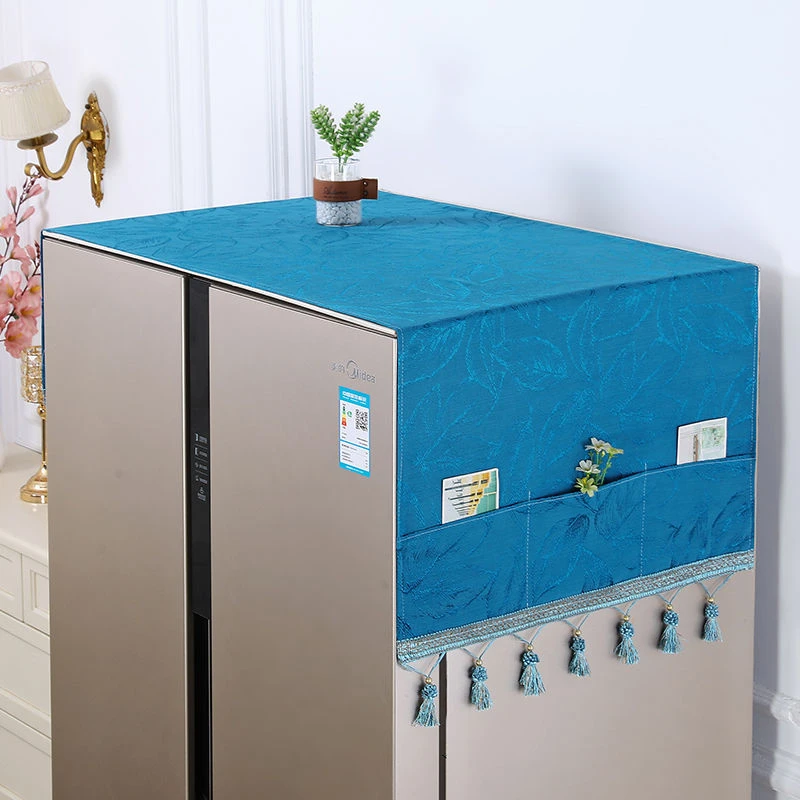 冰箱防尘布罩盖巾高颜值洗衣机防尘垫冰箱保护罩双开门冰箱罩新款