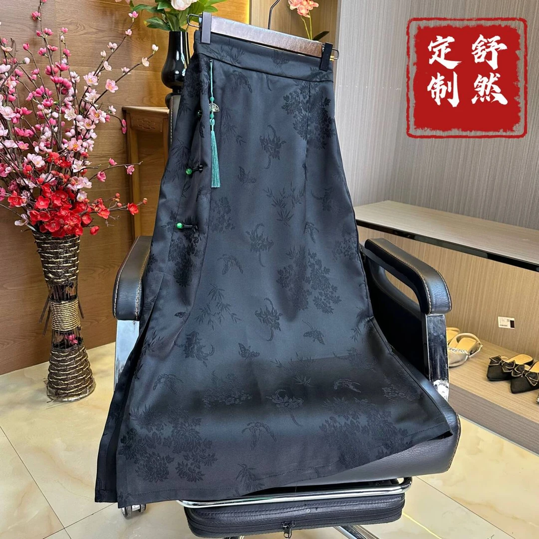 【舒然定制】离殇--新中式半身裙重工新款气质国风0111