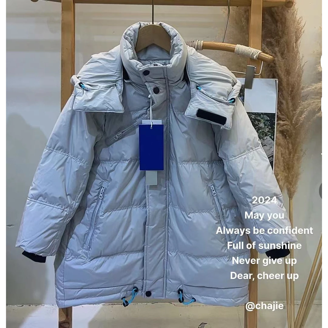 【LAOHE】YRF-20896 灰色 童装休闲羽绒服外套新款洋气儿童户外