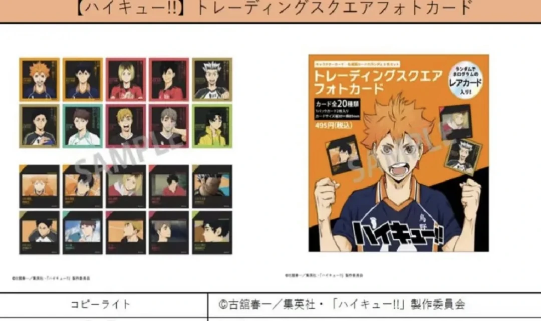 【排球少年】Snap写真卡收藏卡 全20种 卡牌盲袋（未成年禁止下单)