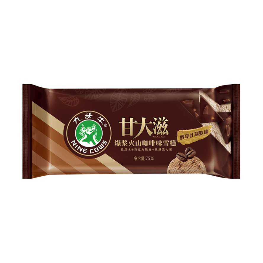 九头牛甘大滋雪糕爆浆火山咖啡味 75g