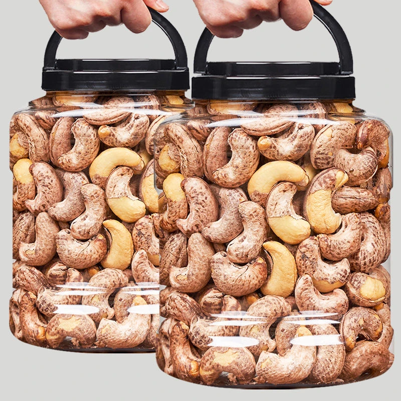 带皮大腰果盐焗原味紫皮腰果零食干果500g袋装罐装坚果新鲜10g