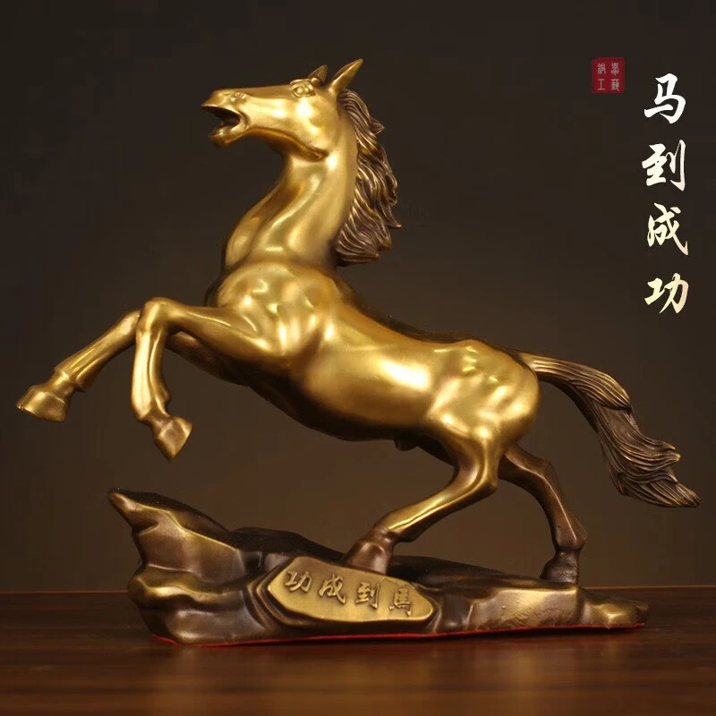 铜马摆件铜工艺品 马到成功十二生肖马家居客厅办公桌摆件公司